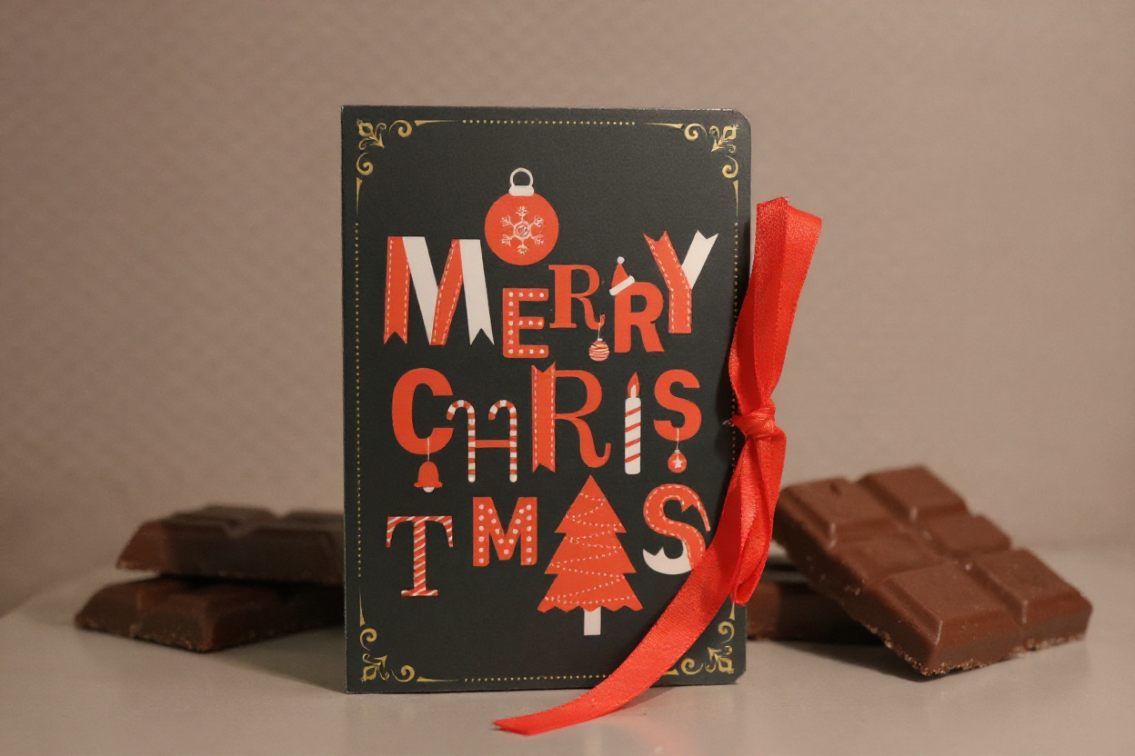 kerstboekje merry christmas bonbons 250gr