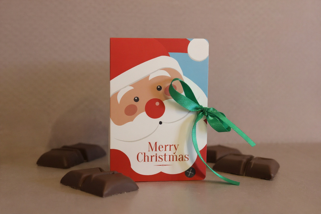 kerstboekje kerstman bonbons 250gr
